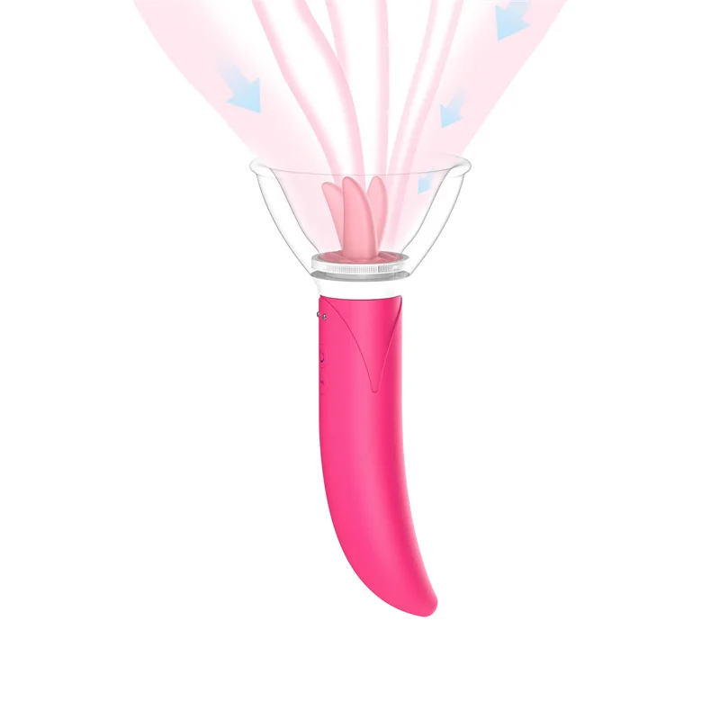 Clitoris Sucker Tongue Licking Clit Stimulation Massage Silicone Wand G Spot Vibrator Sex Toys For Women Masturbation Adult Game