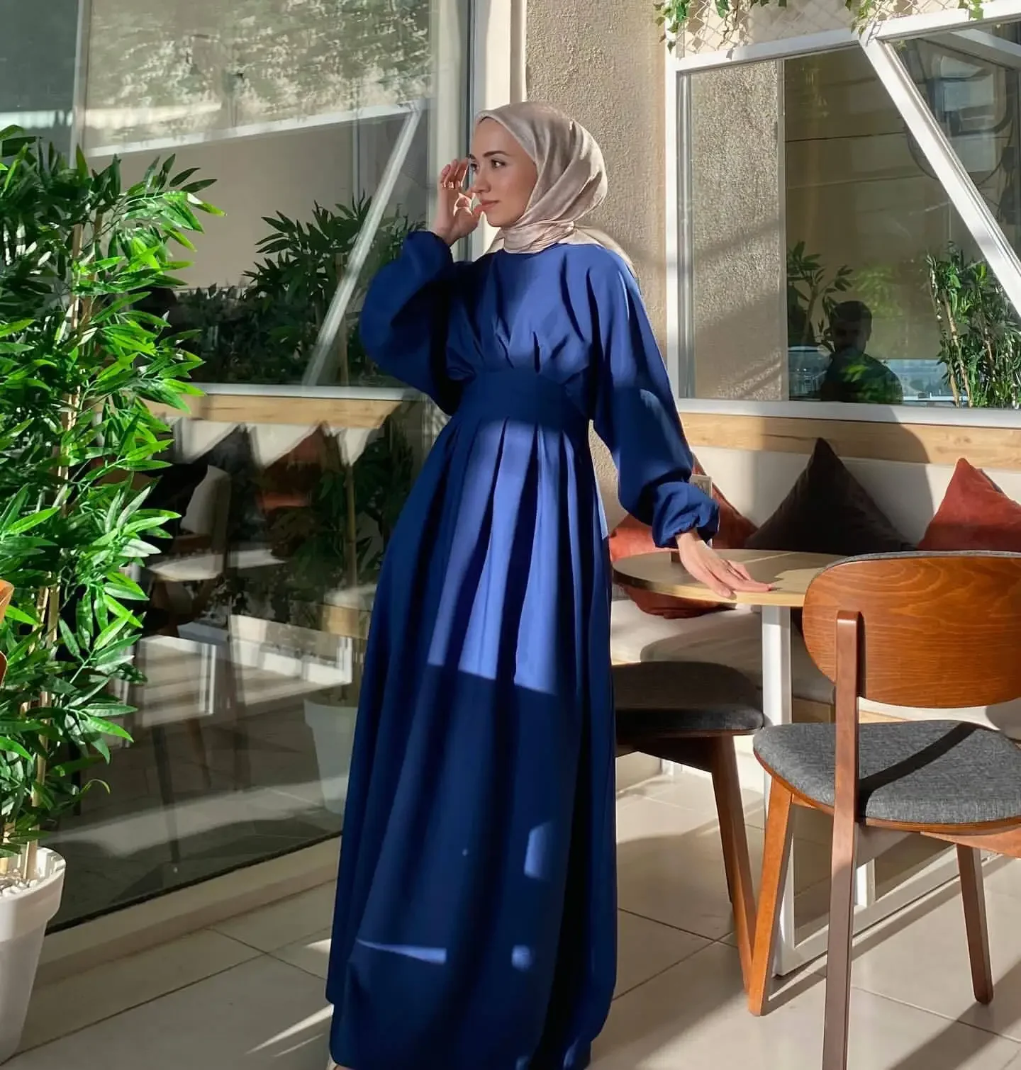 Plain Abaya Muslim Party Long Dress Luxury Dubai Turkish African Dresses for Women Islamic Clothes Kaftan Hijab Robe Ramadan Eid