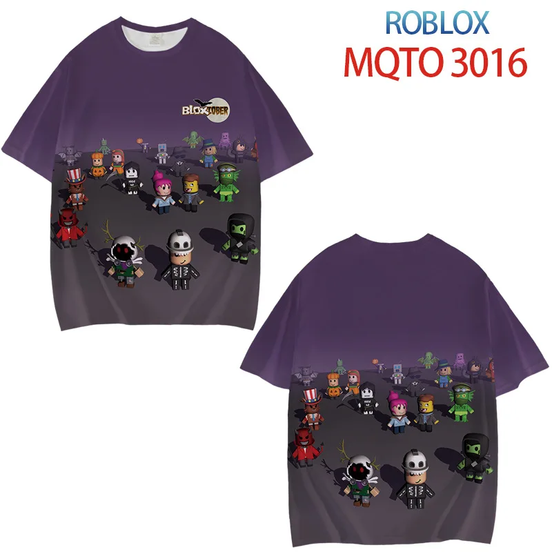 Roblox Camiseta Infantil Feminina De Manga Curta De Algodão Com Estampa De  Desenho / Gola Redonda (100-170Cm)