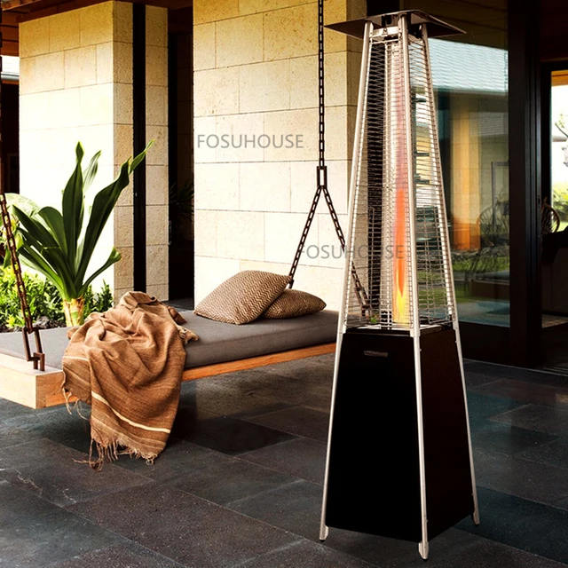 Északi Mechanikus Fűtőberendezések Kerti Ellátáshoz Kültéri Földgázfűtésű Kereskedelmi Étterem Táj Torony Fűtési Kályhák - Image 5