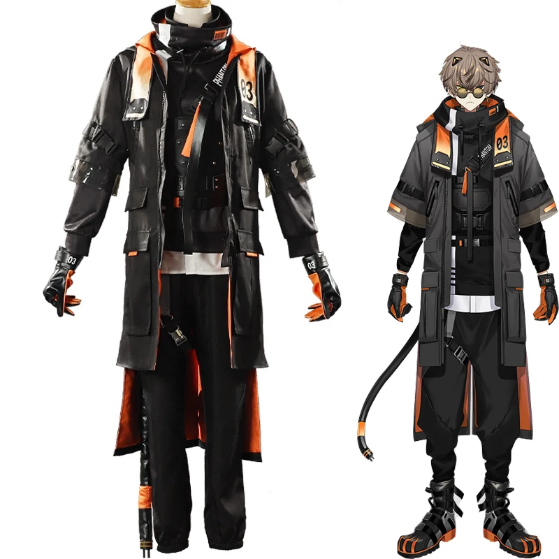 

Game Vtuber Luxiem Alban Knox Cosplay Costume Uniform Man Halloween Suits Anime Outfits Boy Carnival Garment Party Clothes