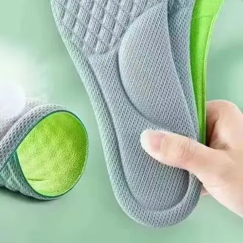2PCS Deodorant Absorb-Sweat Massage Sport Insole Soft Memory Foam Insoles For Shoes Men Women  Feet Orthopedic Shoe Sole Running
