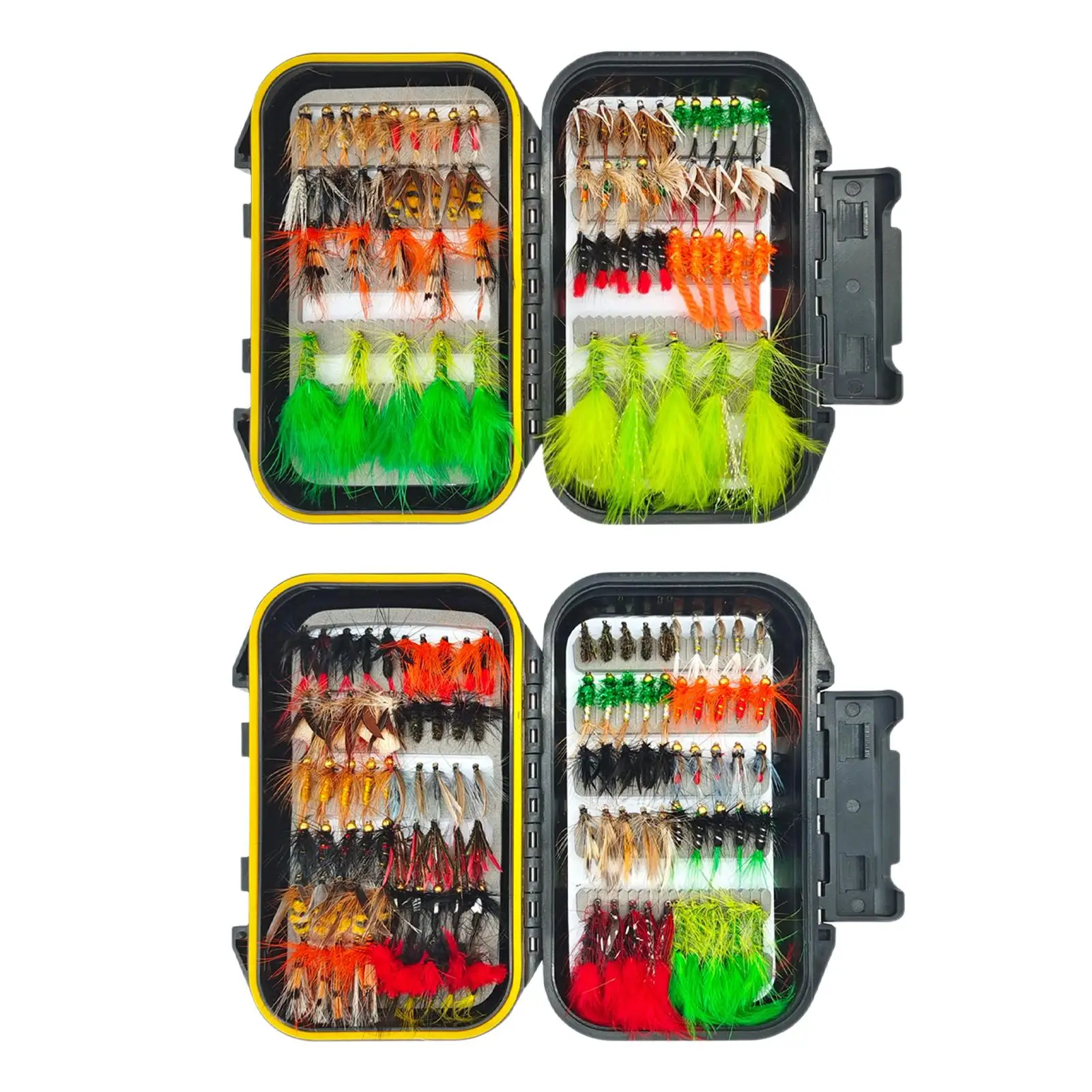 

Fly Fishing Flies Realistic Fly Fishing Baits Kit for Trout Crappie Walleye