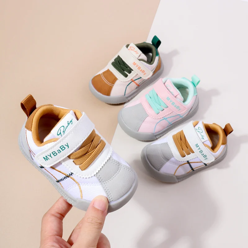 Spring & Autumn Boy Girl Casual Fashion Design Sneakers Kids Flat Baby Toddler Outdoor Anti Slip Comfortable Children Shoes BM09 2