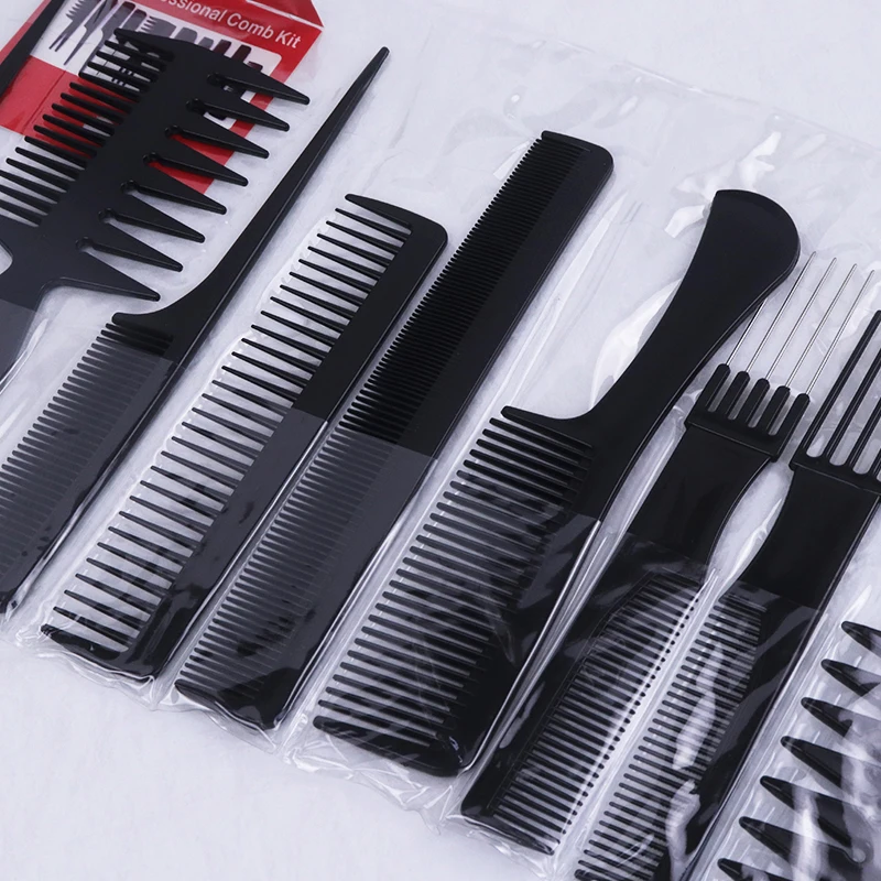 10pcs/set of hair combs multifunctional hair combs anti-static hair care and beauty tools set stylist accessories 4