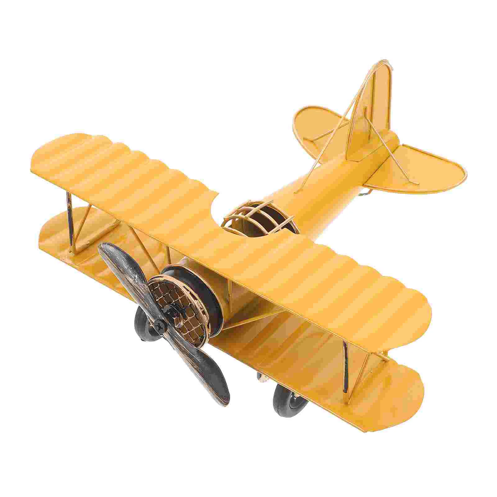 

Retro Airplane Model Home Decor Models Aircraft Decorative Vintage Metal Adornment Ornament