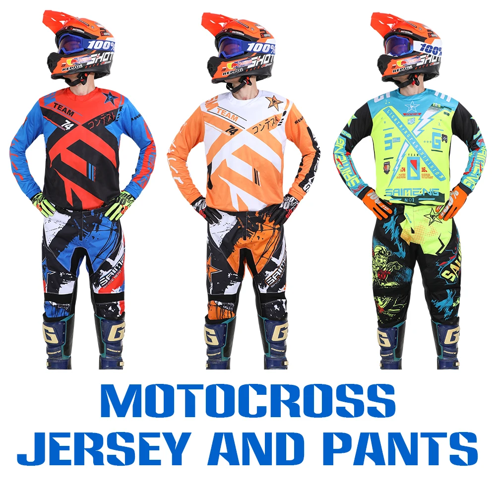 WULF 2023 KIDS MOTOCROSS JERSEY PANTS RACE SUIT PROTECTIVE CLOTHING COLOR  YELLOW | eBay