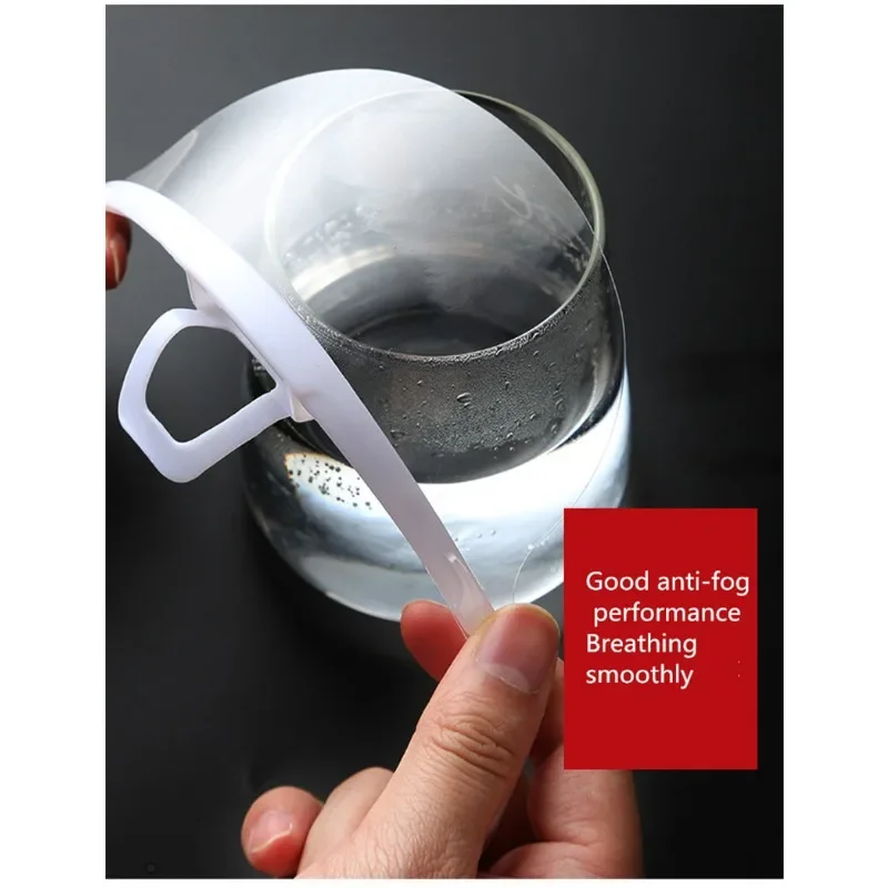 10pcs Transparent Masks Permanent Anti Fog Catering Food Hotel Chef Waiter Kitchen Restaurant Kitchen Gadgets Essentials