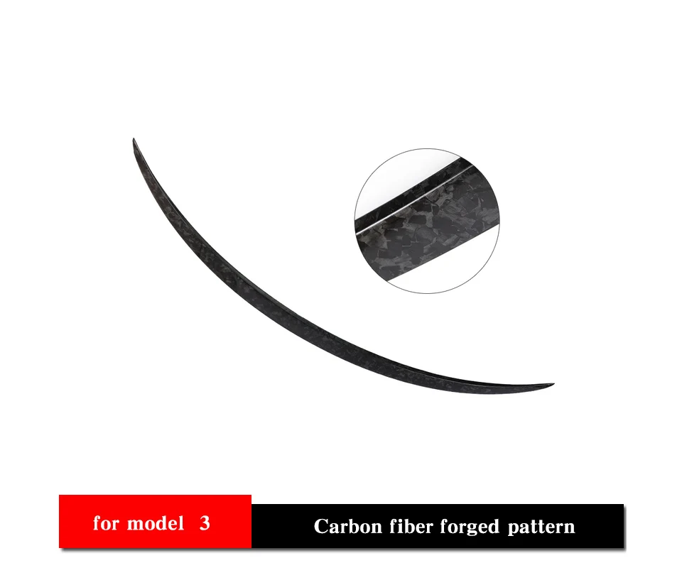 2021 Model 3 High Performance Trunk Wing Spoiler For Tesla Model Y Spoiler Real Carbon Fiber Model Three 2022 Accessories bug shields