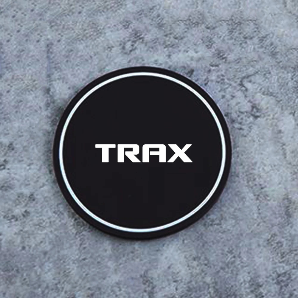 2Pcs Car Coasters Water Cup Slots Non-Slip Mat Waterproof Water Cup Mat Drink Pad Chevrolet Trax Car Styling Accessories