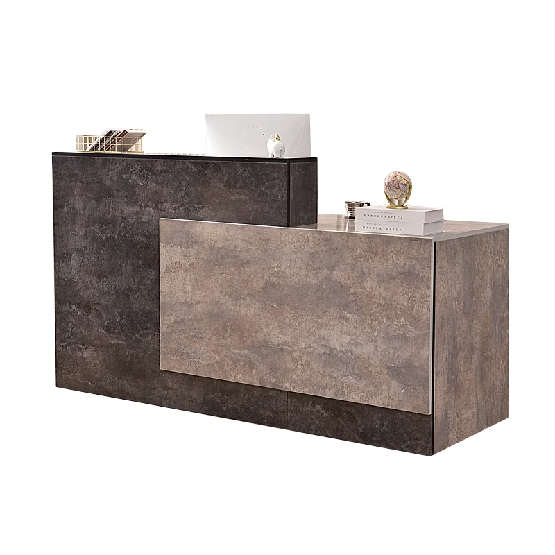 Solid Wood Front Desk Table Aesthetics Counter Outdoor Businesss Cash Register Cabinet Reception Simple Modern Wine Bar Home