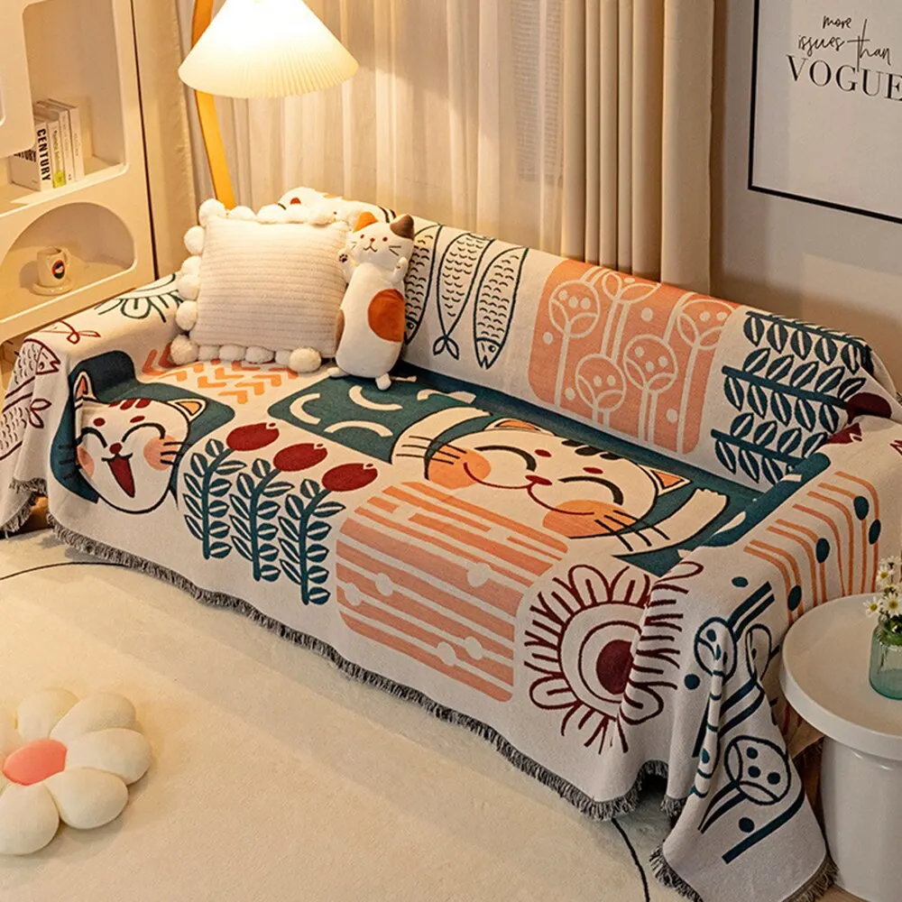 Sofa Cushion Cover 180*230CM Luxury Cartoon Seat Sofa Covering Pet Practical Furniture Protection
