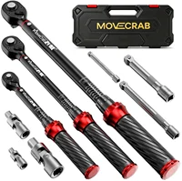 Jeu de clés dynamométriques mécaniques MoveCrab Premium 9 pièces 5-224 N.m/4-165 Ft.lb pour la réparation de vélos, motos, automobiles et outils industriels 1