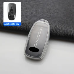 Transparent TPU Car Remote Key Cover - Premium Protection Key Bag Accessories (Transparent)