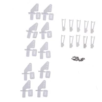 10 Sets Medium Lock On Nylon Control Horn And Clevis 21mm Set Rudder Servo Ailerons Elevators For RC Fixed Wing Airplane - Image 3