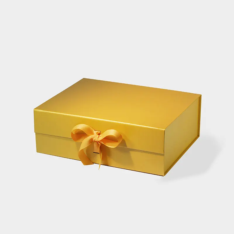 Elegant Black and White Magnetic Closure Luxury Gift Boxes, Deep A4 Size