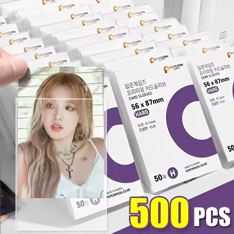Card sleeves 56x87mm 63.5x88mm transparent PP for Kpop cards postcards