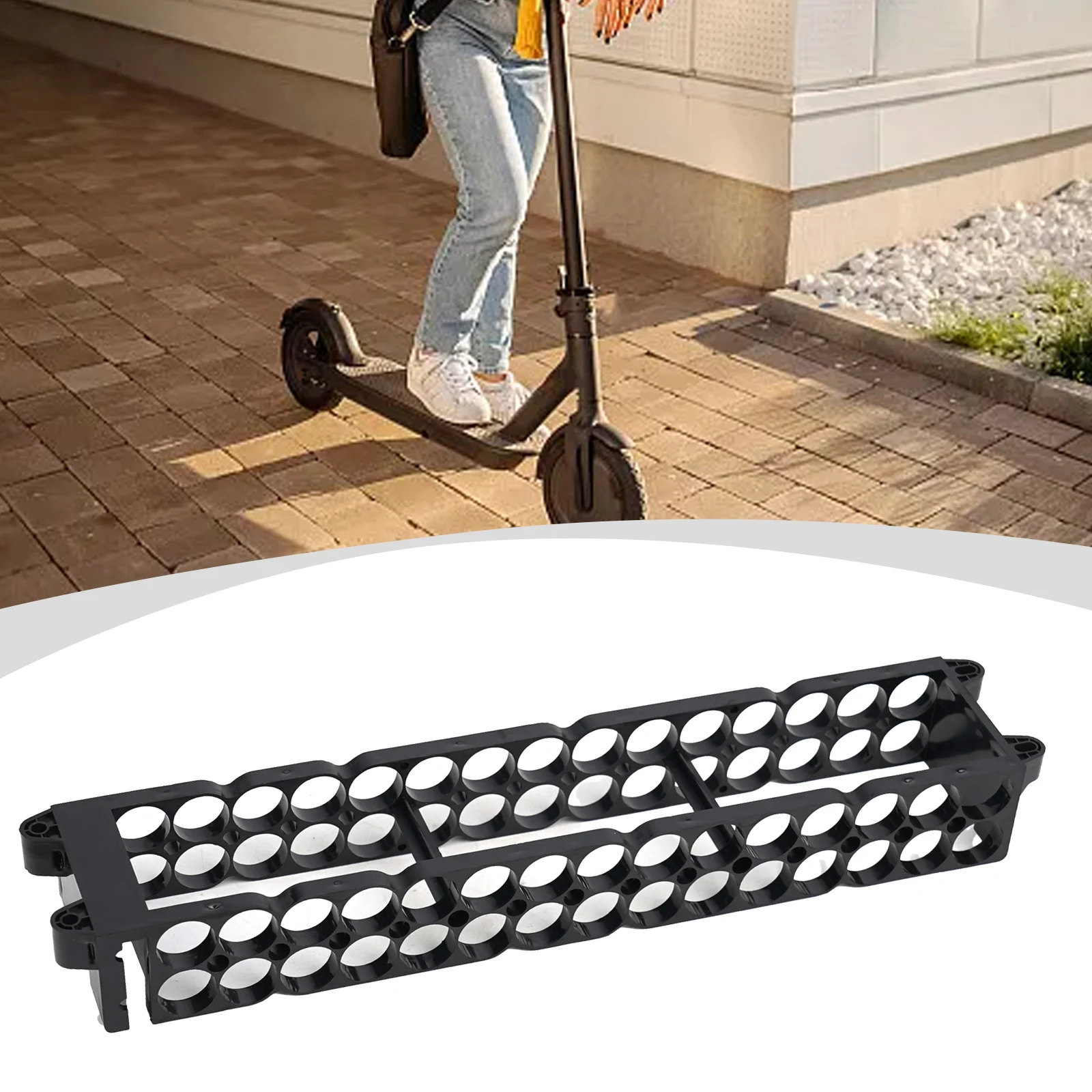 

High Quality Brand New Durable Battery Bracket CellBracket Holder Outdoor Part Weight 80g Black Electric Scooter
