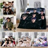 JYP New Boy Group Printed Blanket Picnic Blankets Warm Blanket Soft and Comfortable Blanket B-BTS Home Travel Birthday 1