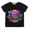 80S Baby Music Printing T Shirt Hip Hop Print Kids T Shirt Boys Cartoon Short Sleeve Baby Girls T Shirt Children's Clothes Y2k 4