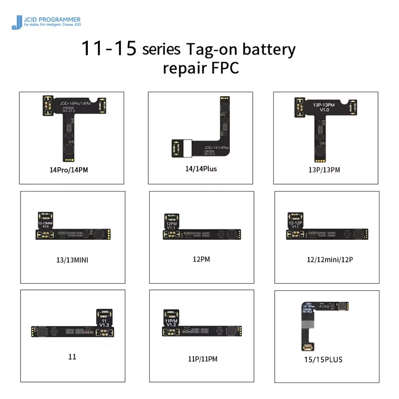 iPhone Battery Repair Flex JC JCID V1SE Original Battery Repair Flex Cable Tag On iPhone 11 12 13 14 15 ProMax Battery Warning Health