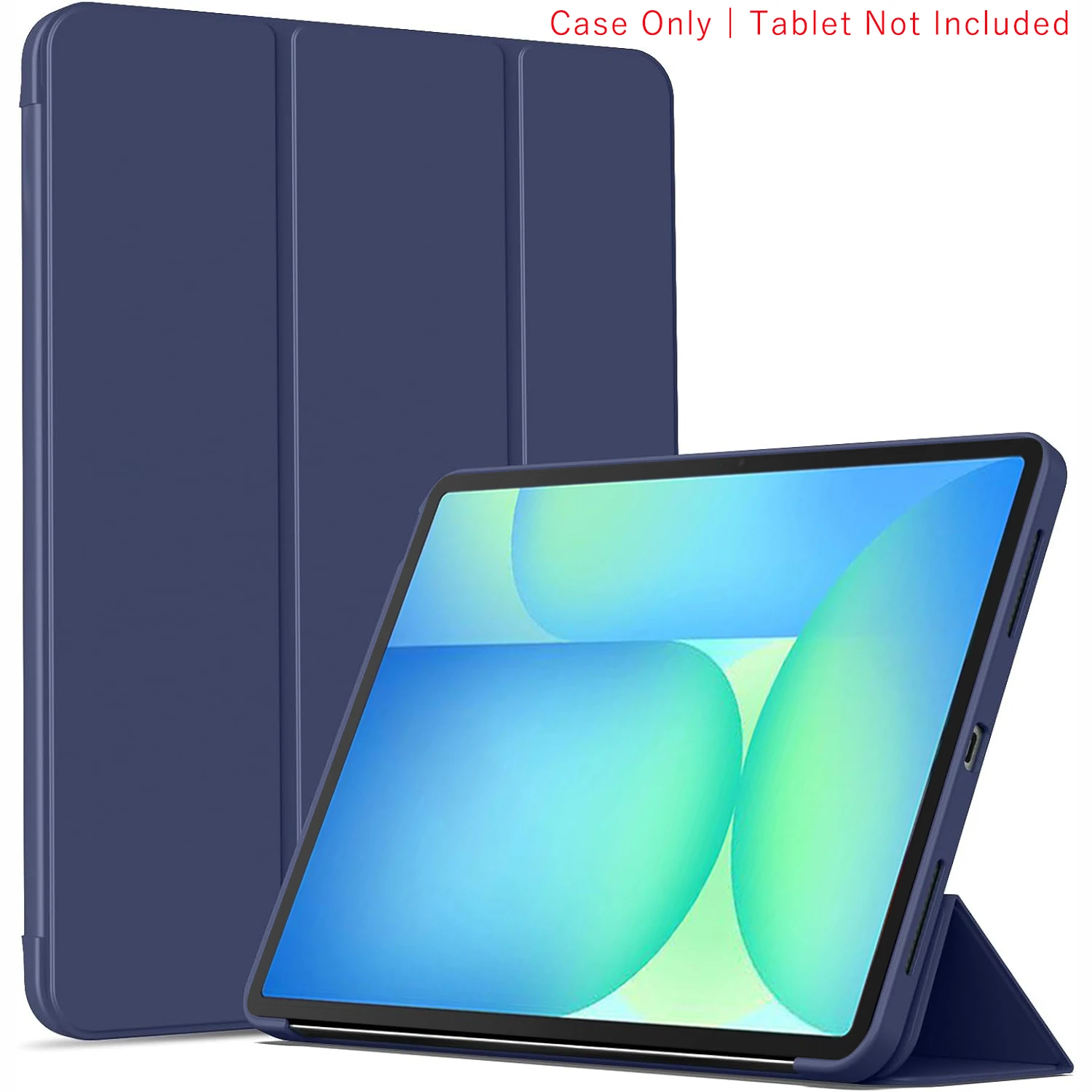 Tri-Fold Flip Case Magnetic Stand PU Leather Protective Cover