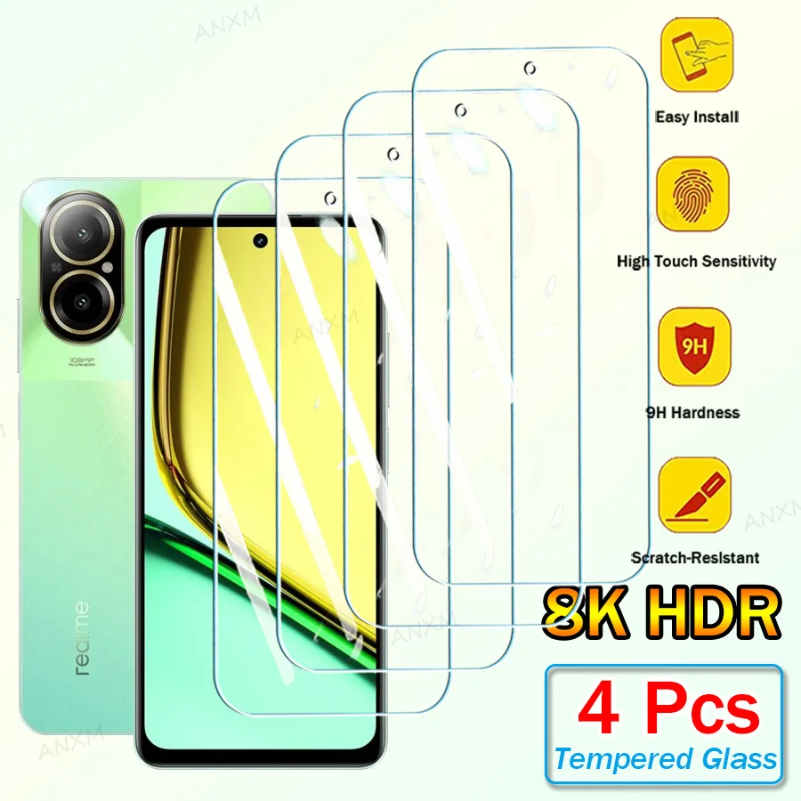 4-Pack Premium Full Cover Tempered Glass Screen Protector