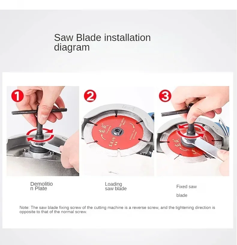 220V Professional Stone Cutting Machine for Marble with Power Motor