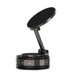 Foldable Magnetic Car Navigation Mount with Adjustable Base and Anti - Drop Support (T30 - 2F)