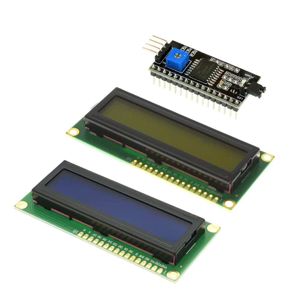 LCD Display Module LCD1602 16x2 Character LCD Display PCF8574T PCF8574 IIC I2C Interface 5V For Arduino
