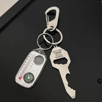 Original Compass Metal Keychain Pendant New Mountaineering Buckle Advanced Multi Functional Waist Accessory Decoration 2