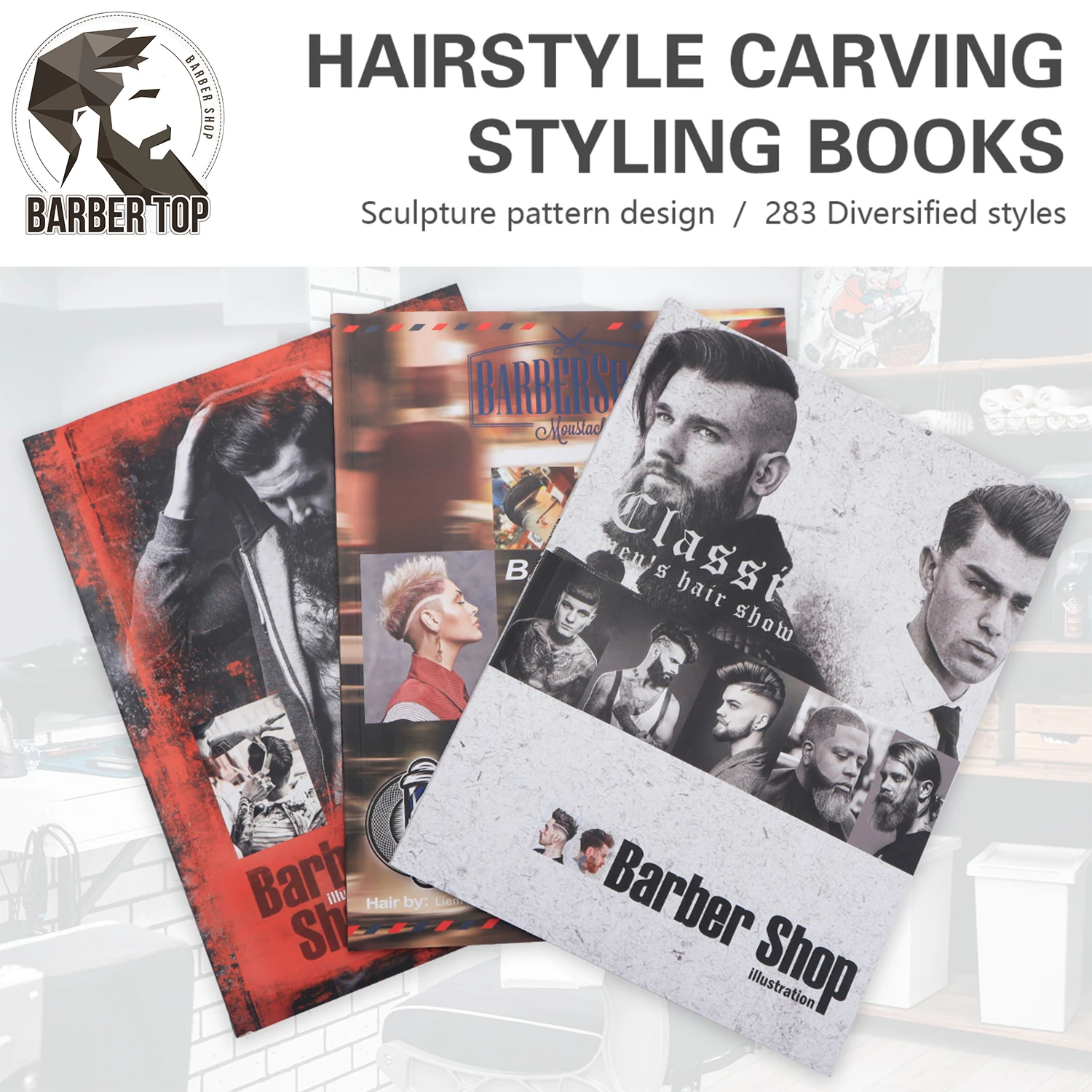 

Hair Style Oil Slick and Carving Hairstyling Design Book Hairdressing Magazine Cosmetology Book Barbershop Men's Journal