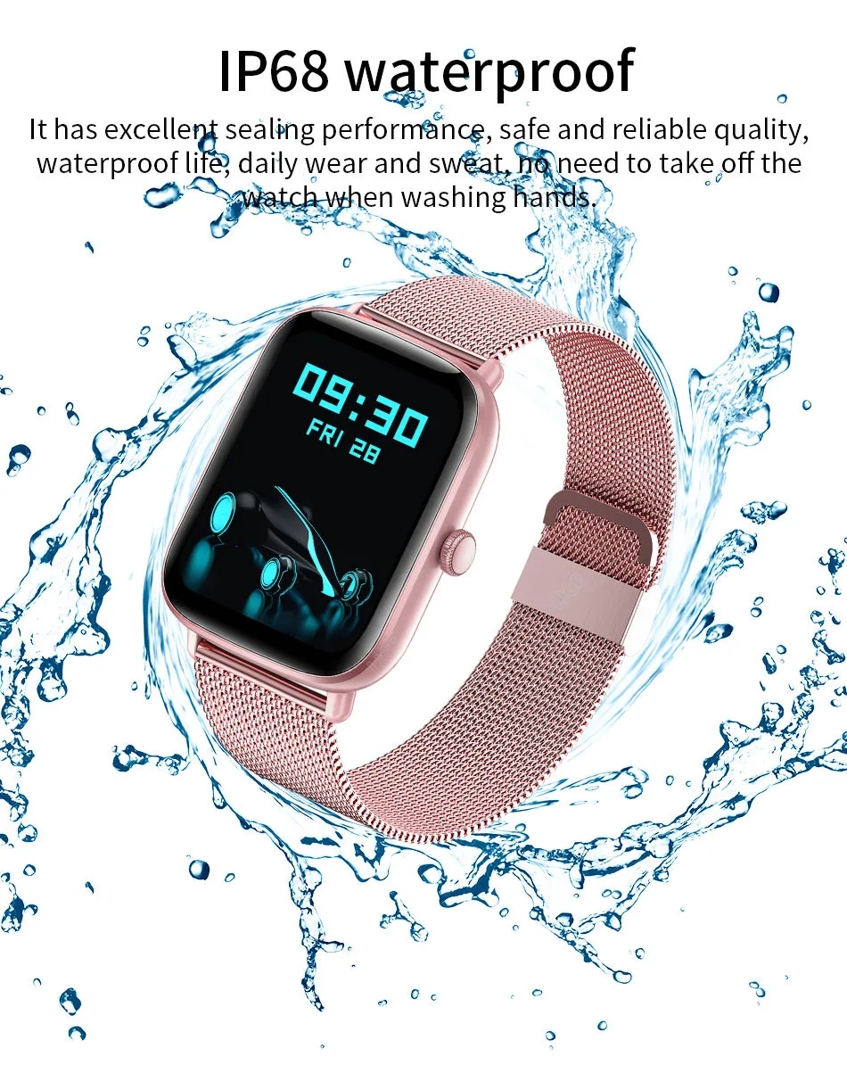 2022 LIGE New Women Smart Watch Heart Rate Monitor Health Sport Watches Life Waterproof Women Smartwatch For Huawei Xiaomi Apple