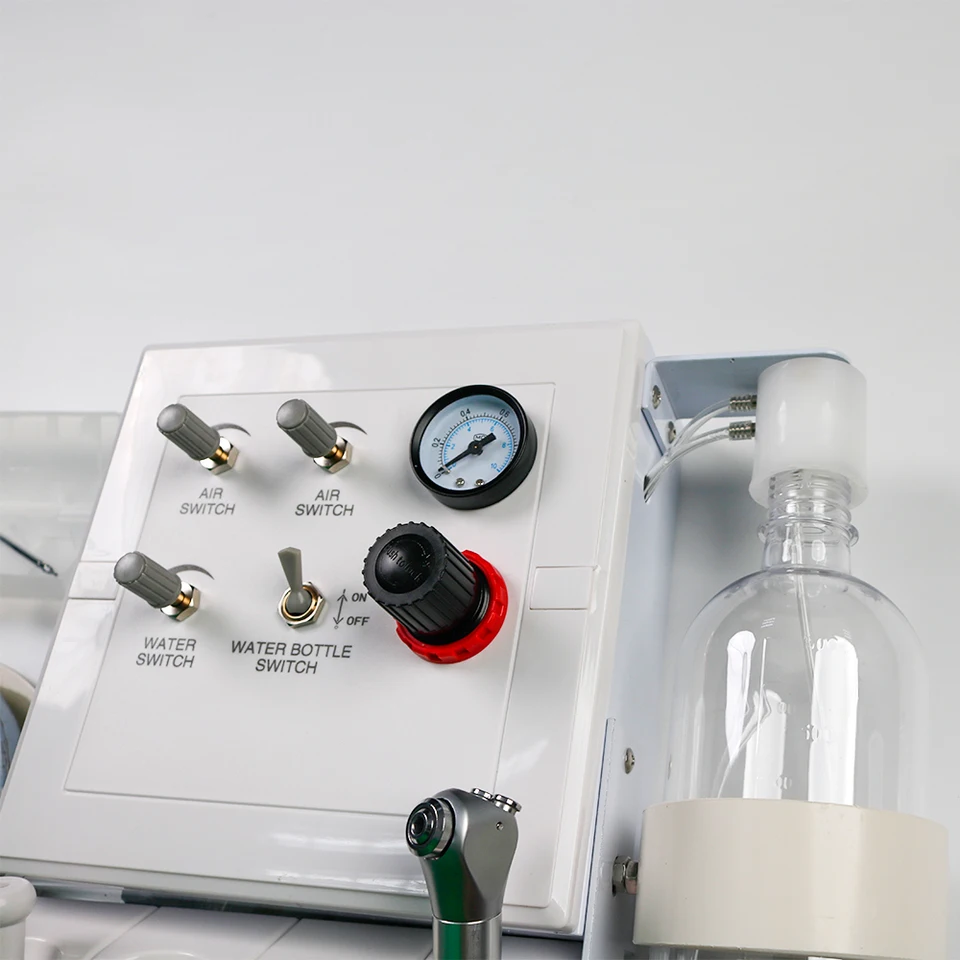 ポータブル歯科用タービンユニット,2/4穴,高速低速エアモーター付き