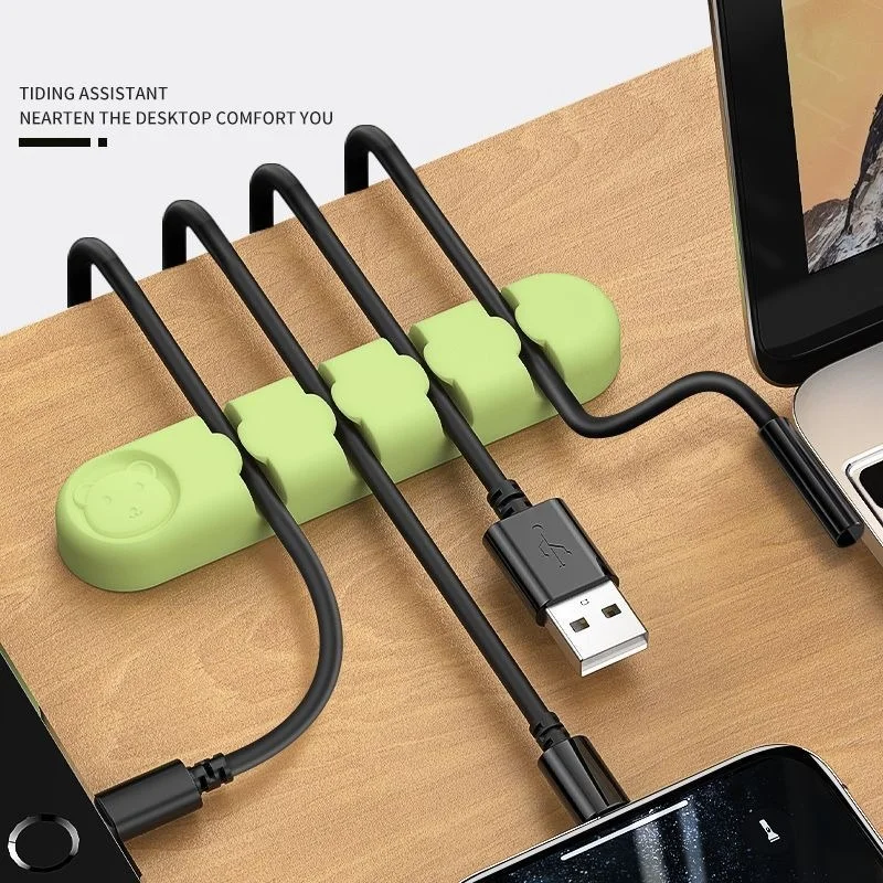 New Cute Cable Holder for Table Cable Protector Organizer Cable Holder Tidy Desk ZMLXQ03 2