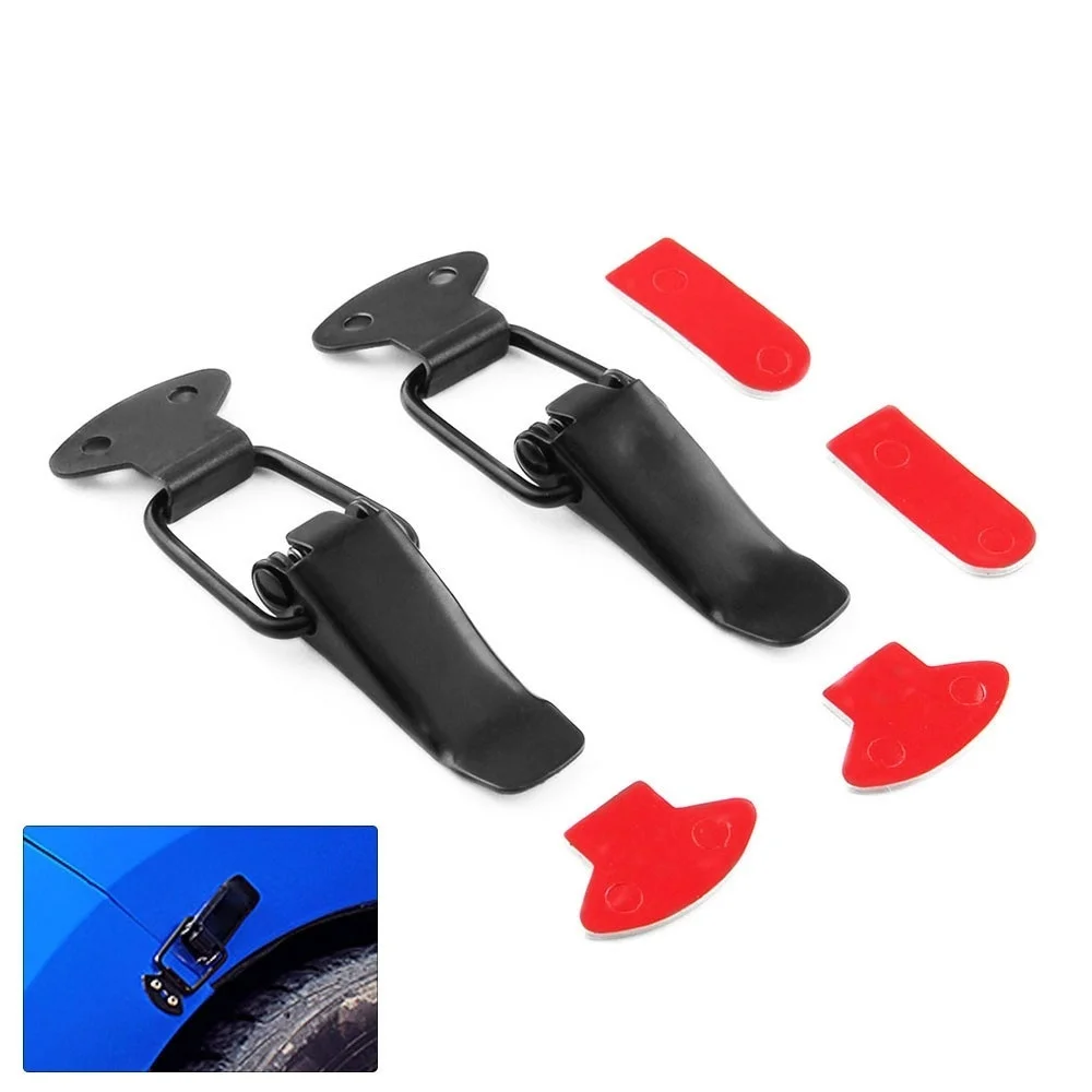Small Bumper Security Hook Lock Clip Kit Universal Hasp For Racing Car