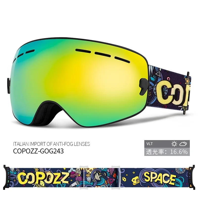  COPOZZ Gafas de esquí para niños, jóvenes, gafas de snowboard  para niños y niñas de 2 a 12 años, equipo de esquí compatible con casco OTG  UV400 : Ropa, Zapatos y Joyería