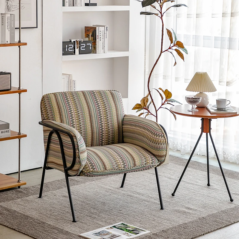 

Nordic Sectional Living Room Sofas Lazy Recliner Leisure Luxury Sofa Single Retro Iron Art Sofy Do Salonu Home Furniture WK50SF