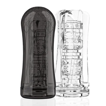 Male Masturbators for Men Vagina Vacuum Pocket Pussy Vaginator Endurance Exercise Masturbation Sex Toys Vibrator Masturb Cup 5