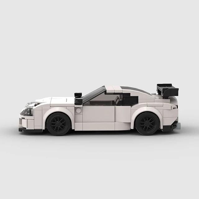 Supra MK4 City MOC Car Racing Model Building Block Technical Speed Champions Super Race F1 Vehicle brick toy Christmas Gift 4