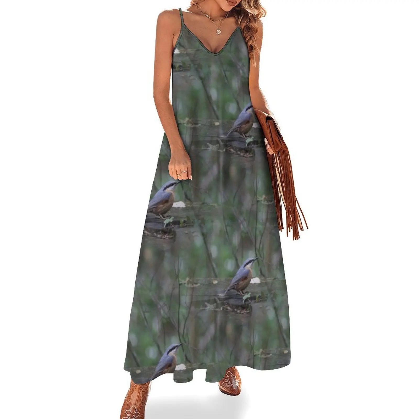 

nuthatch Sleeveless Dress beach dress Women dresses summer