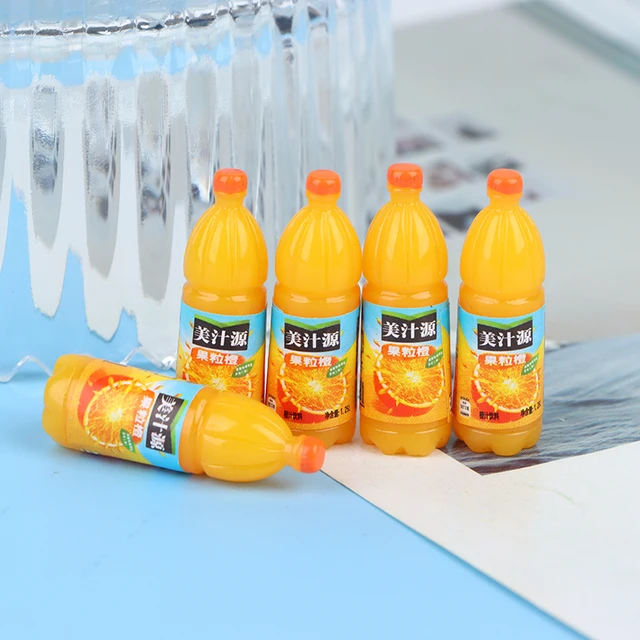 5pcs 1:12 Dollhouse Miniature Fruit Drinks Model Kitchen Food Accessories For Doll House Decor Kids Pretend Play Toys 4