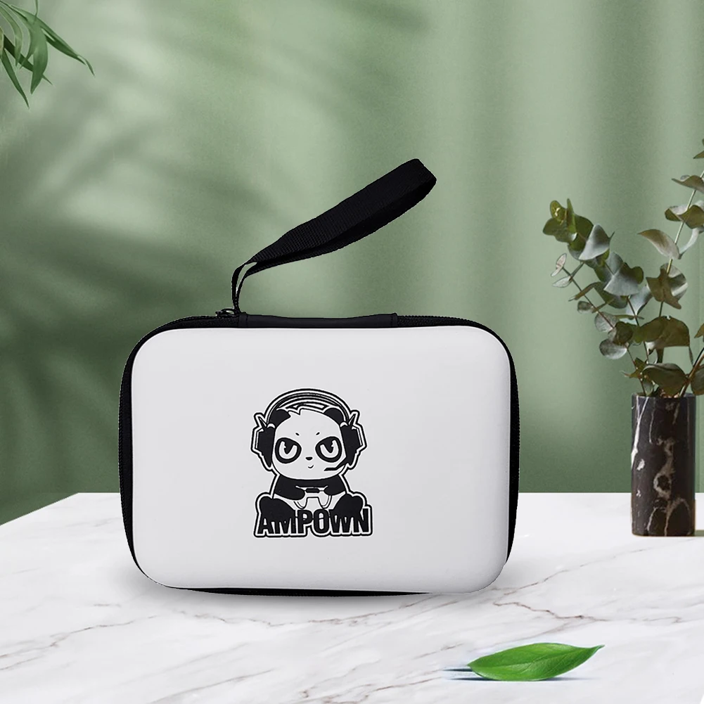 Handle Bag Anti Scratch Console Protect Case with Mesh Pocket Game Console Storage Case for XU10 ANBERNIC RG35XX Miyoo Mini Plus
