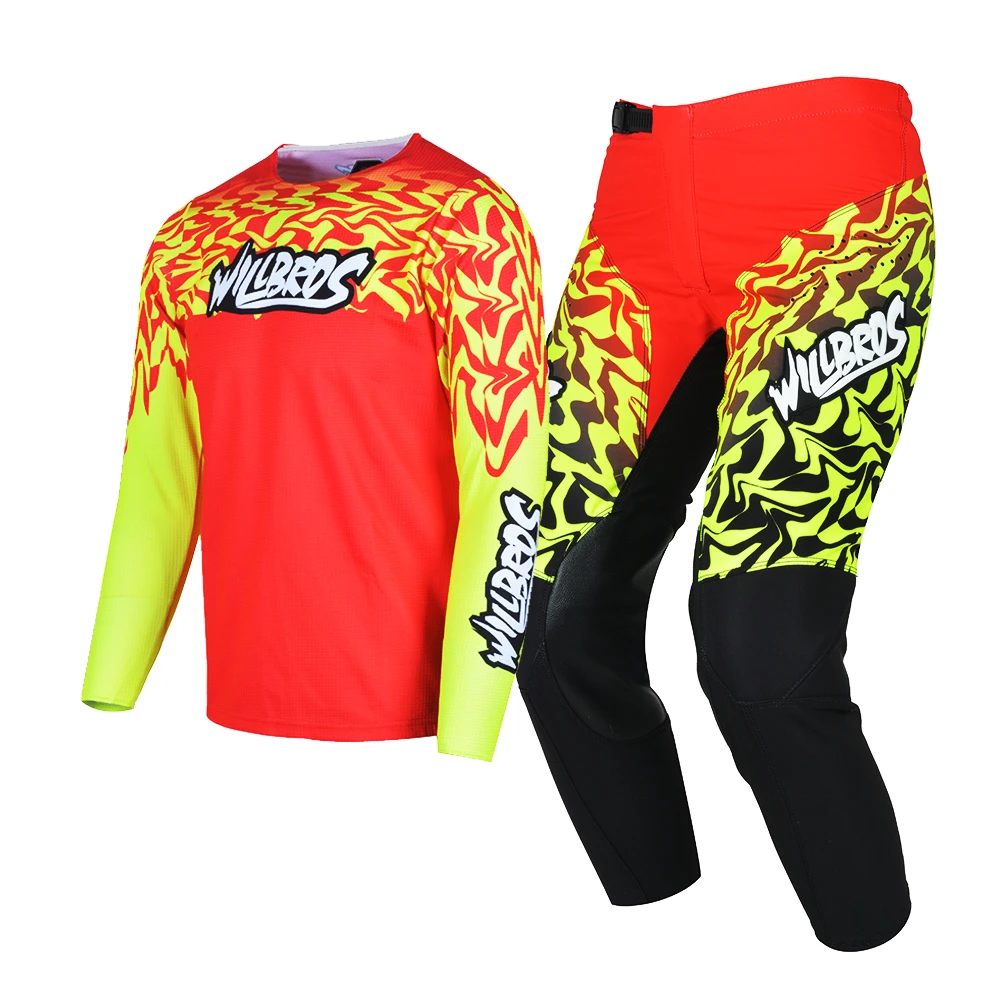 MX Combo pantalones de Motocross para niño y niña, traje Enduro Off Road Willbros, de para viajes al aire libre| | - AliExpress