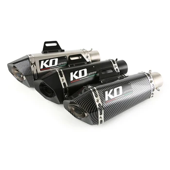 51mm Universal Motorcycle Exhaust Muffler With DB Killer 345mm Stainless Steel Exhaust System Modified For ATV Street Bike