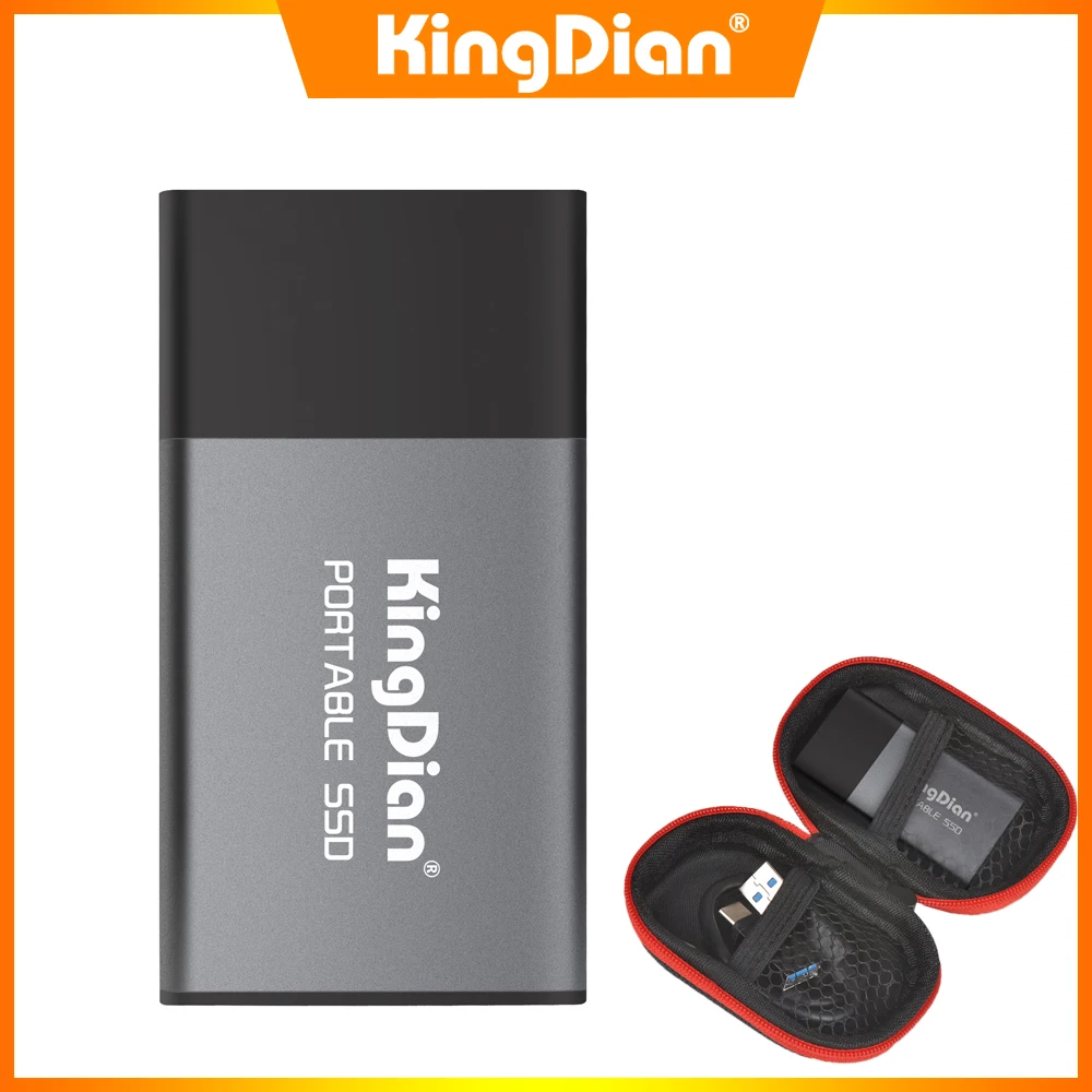 

KingDian SSD 120 ГБ 250 Гб внешний SSD USB 3.0 Портативный твердотельный накопитель-карманный размер-до 510 МБ/с