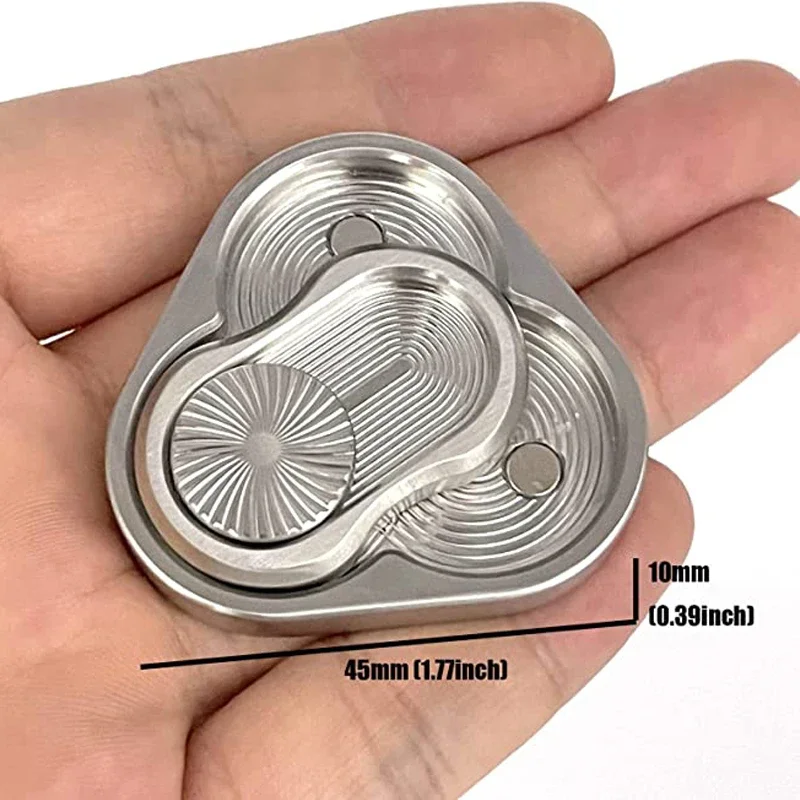Triangle Magnetic Fidget Slider Metal Anti Stress Anxiety ADHD Autism Toys Adults Kids TDAH Ansiedade Al&iacute;vio Do Estresse
