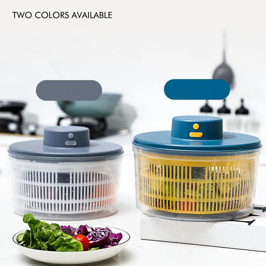 Electric Salad Spinner Vegetable Dryer Quick Drying Fruit Kitchen Tools 3