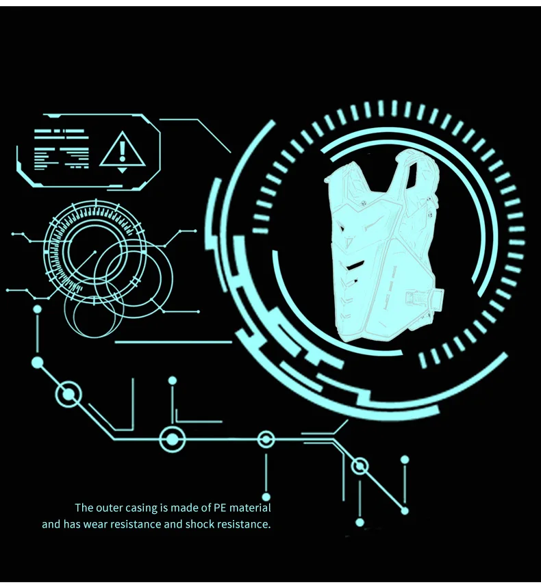 Motorcycle armor, collision and fall protection, chest and back protection, racing motorcycle armor, breathable protective gear