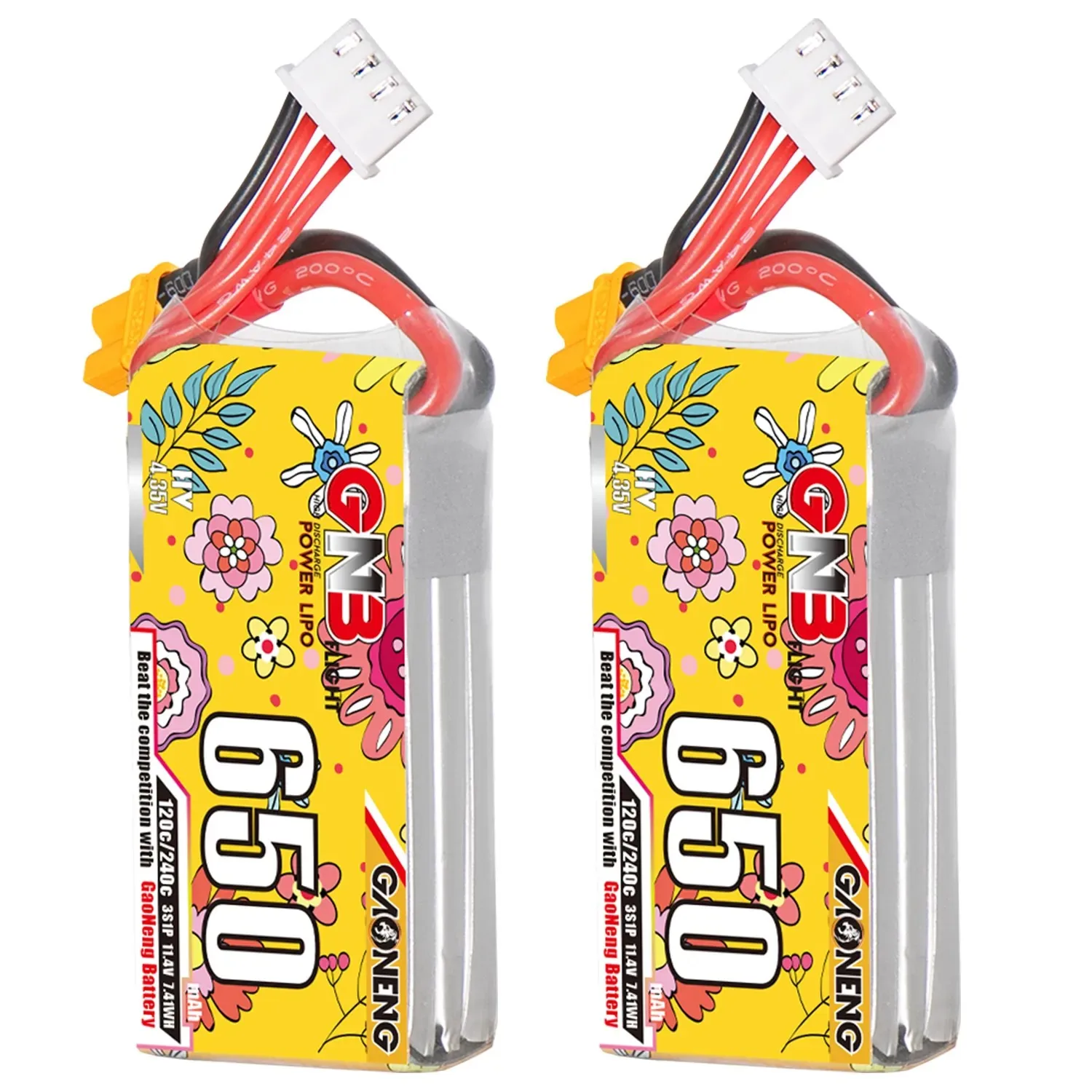 Lot de 5 Batteries Drone Extra Beige - Haute Capacité